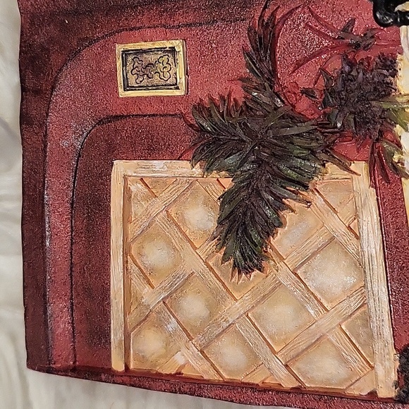 Signed C Winterle Olson bathtub bathroom resin wall art plaque 5.5" - Picture 3 of 16